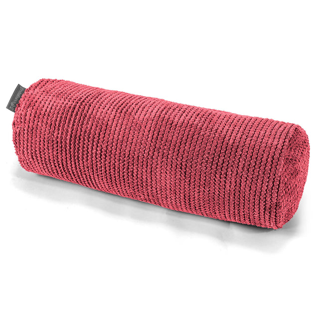 Cylinderkuddfodral 20 x 55cm - Pom-pom Pastellröd 01