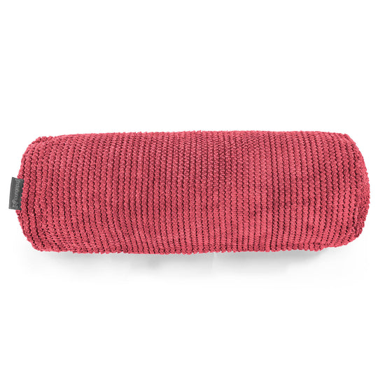 Cylinderkuddfodral 20 x 55cm - Pom-pom Pastellröd 02