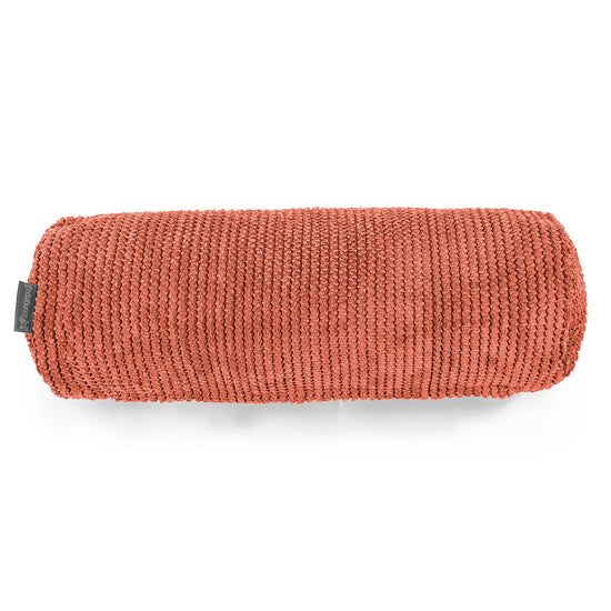Cylinderkuddfodral 20 x 55cm - Pom-pom Pumpaorange 02