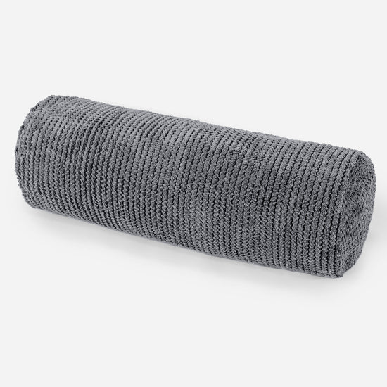 Cylinderkuddfodral 20 x 55cm - Pom-pom Svart 01