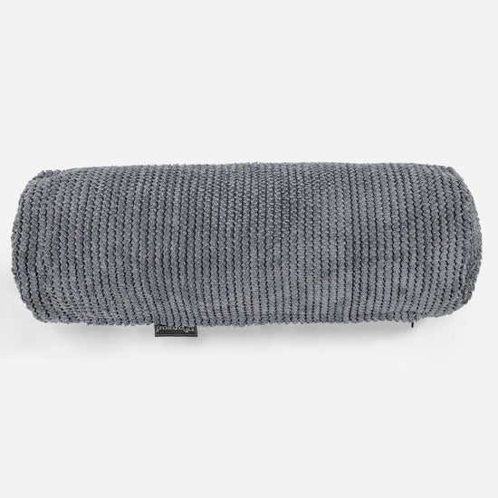 Cylinderkuddfodral 20 x 55cm - Pom-pom Svart 02