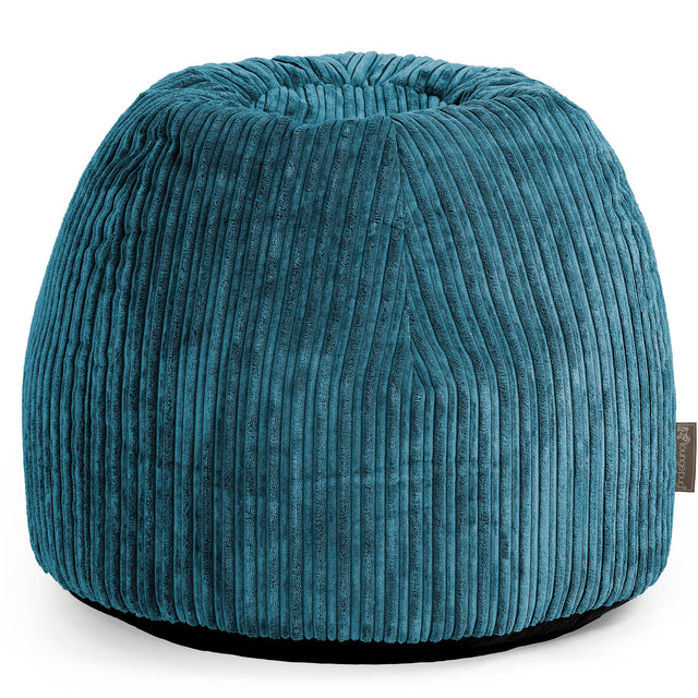Sminkstol Puff - Klassisk Manchestertyg Teal - 01
