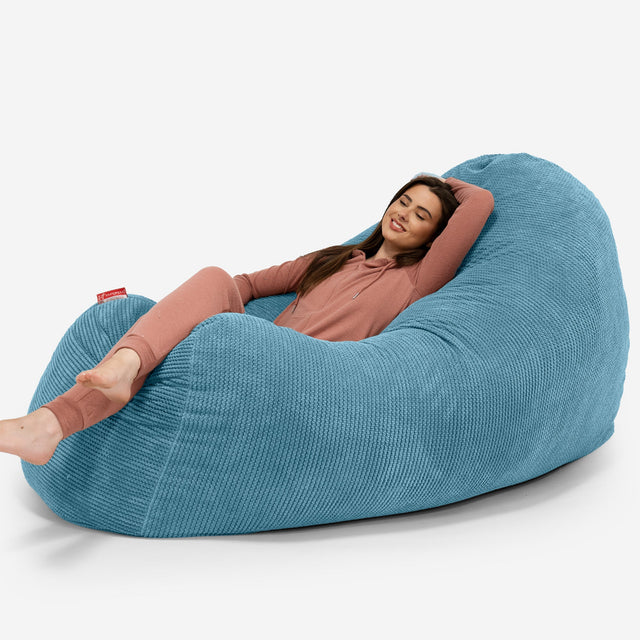 Stor Saccosäck Soffa Ersättningsöverdrag - Pom-pom 01