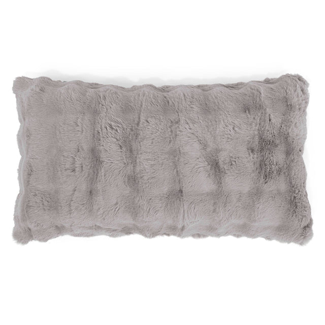 Jätte Kuddfodral 40 x 70cm - Fuskpäls Bubble Grå 01