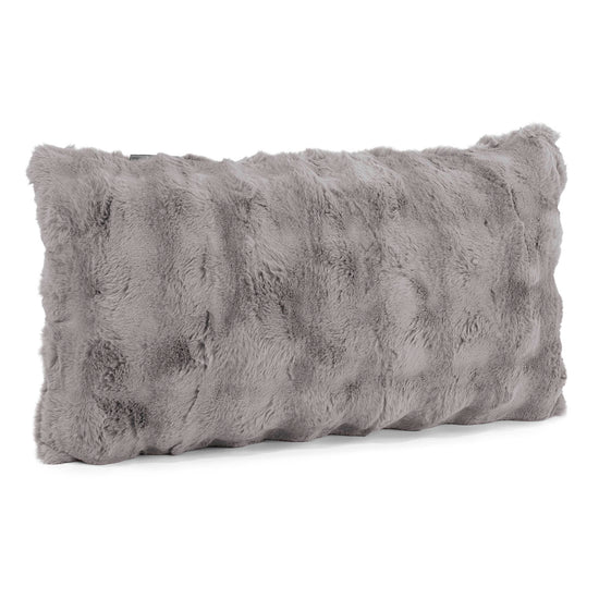 Jätte Kuddfodral 40 x 70cm - Fuskpäls Bubble Grå 02