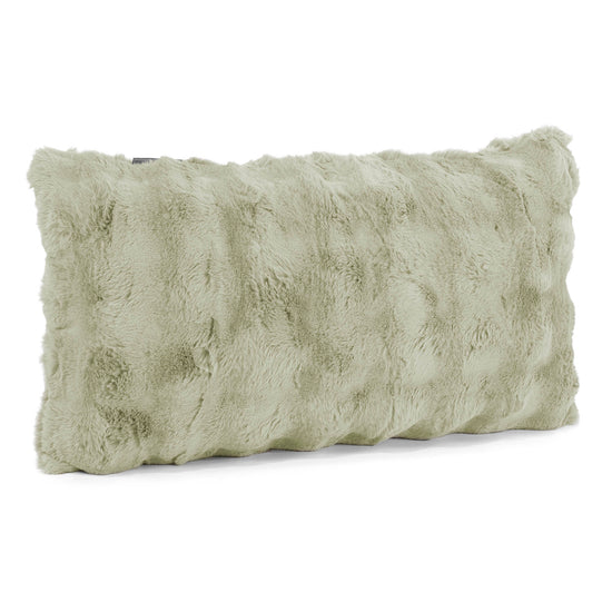 Jätte Kuddfodral 40 x 70cm - Fuskpäls Bubble Salviagrön 02