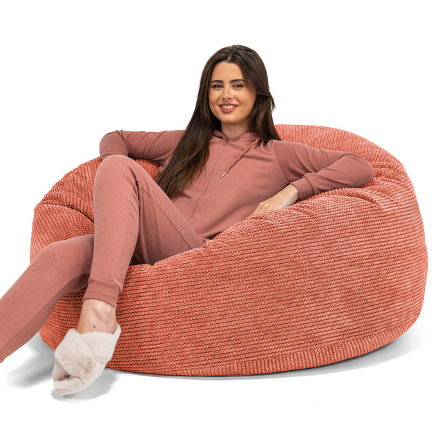 Jätte Saccosäck Soffa 'Mammut' - Pom-pom Pumpaorange 01