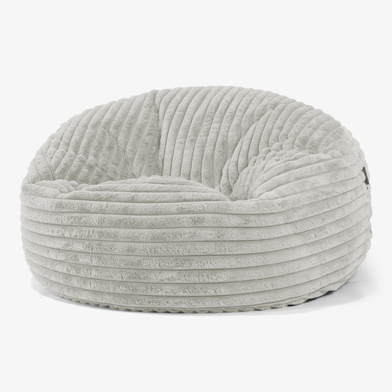 Jätte Saccosäck Soffa 'Mammut' - Ultraplyschmanchestertyg Salviagrön 01