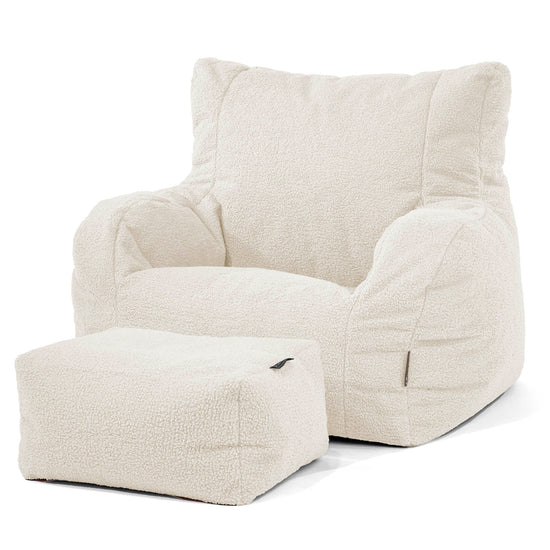 Josephine Sittsäck Fåtölj - Boucle Elfenbensvit 02
