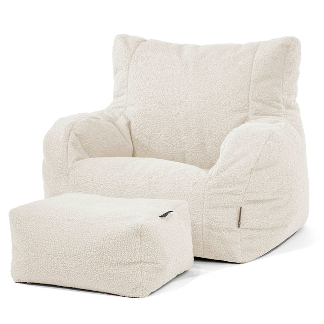 Josephine Sittsäck Fåtölj - Boucle Elfenbensvit 02