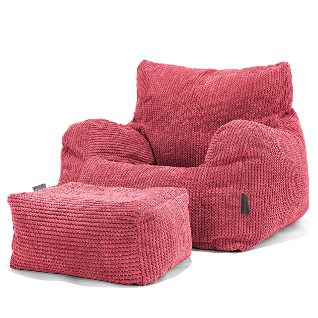 Josephine Sittsäck Fåtölj - Pom-pom Pastellröd 02