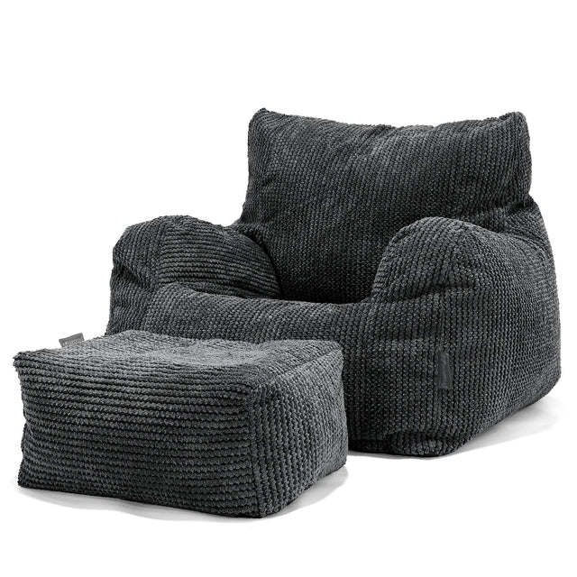 Josephine Sittsäck Fåtölj - Pom-pom Svart 02