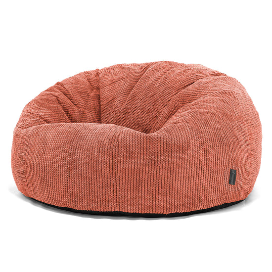 Klassisk Saccosäck Soffa - Pom-pom Pumpaorange 01