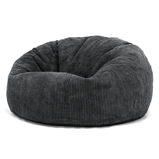 Klassisk Saccosäck Soffa - Pom-pom Svart 01