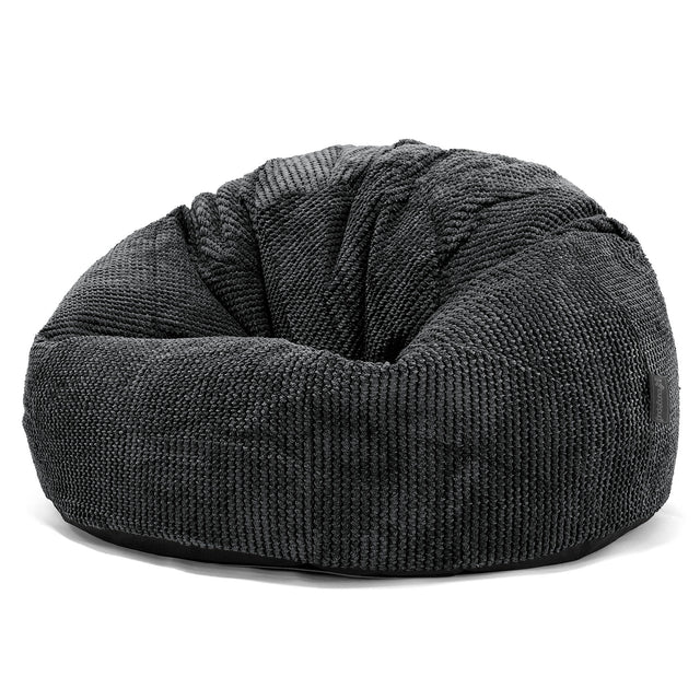 Klassisk Sittsäck Stol - Pom-pom Svart 01