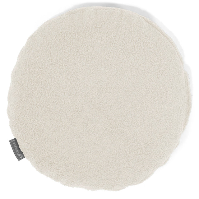 Kuddfodral Rund 50cm - Boucle Elfenbensvit 01