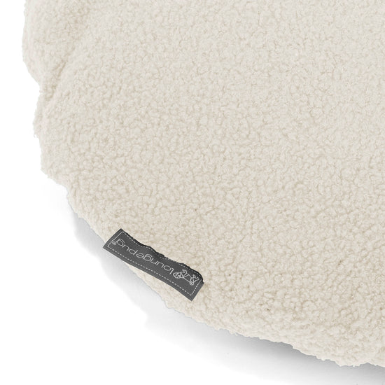 Kuddfodral Rund 50cm - Boucle Elfenbensvit 02