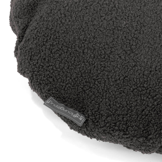 Kuddfodral Rund 50cm - Boucle Grafitgrå 02
