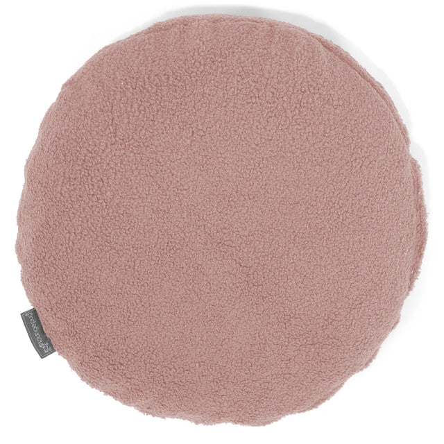 Kuddfodral Rund 50cm - Boucle Rosa 01