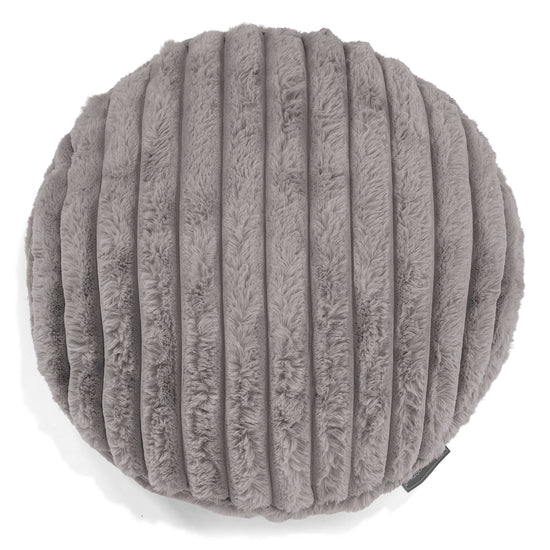 Kuddfodral Rund 50cm - Ultraplyschmanchestertyg Grå 01