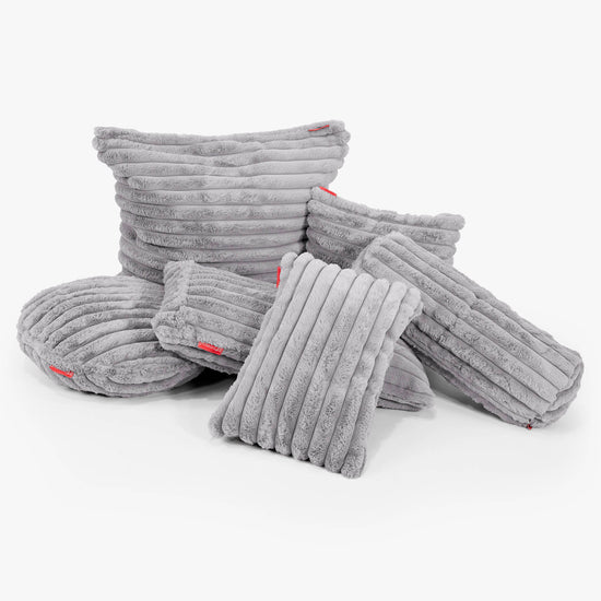 Kuddfodral XL 70 x 70cm - Ultraplyschmanchestertyg Grå 03