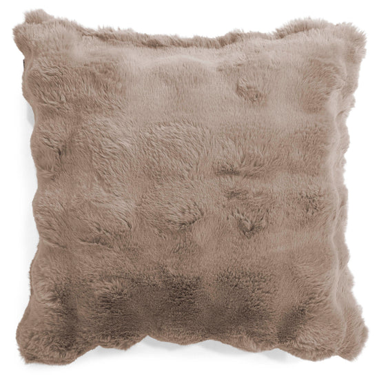 Kuddfodral 47 x 47cm - Fuskpäls Bubble Minkbrun 01