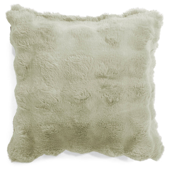Kuddfodral 47 x 47cm - Fuskpäls Bubble Salviagrön 01