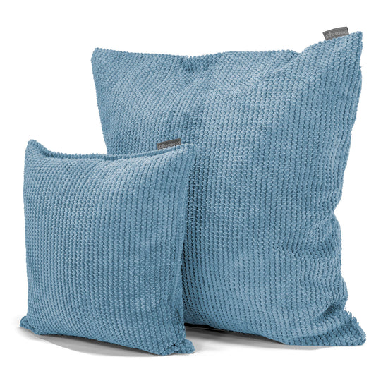 Kuddfodral 47 x 47cm - Pom-pom Himmelsblå 02