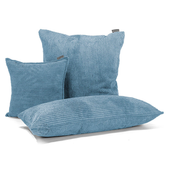 Kuddfodral 47 x 47cm - Pom-pom Himmelsblå 04