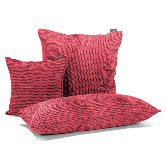 Kuddfodral 47 x 47cm - Pom-pom Pastellröd 04