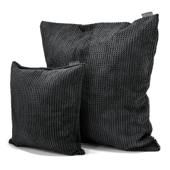 Kuddfodral 47 x 47cm - Pom-pom Svart 02
