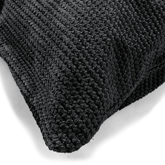 Kuddfodral 47 x 47cm - Pom-pom Svart 03