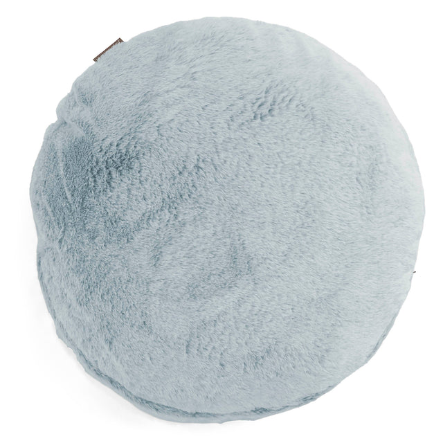 Kuddfodral Rund 50cm - Fuskkaninpäls Gammelblå 01