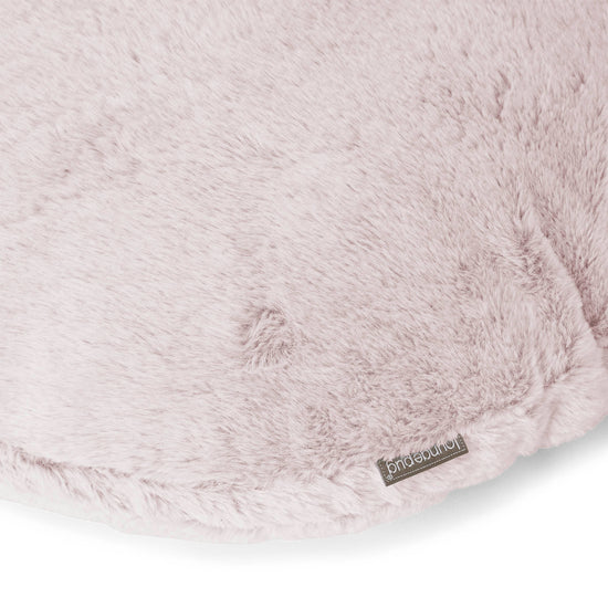 Kuddfodral Rund 50cm - Fuskkaninpäls Gammelrosa 02