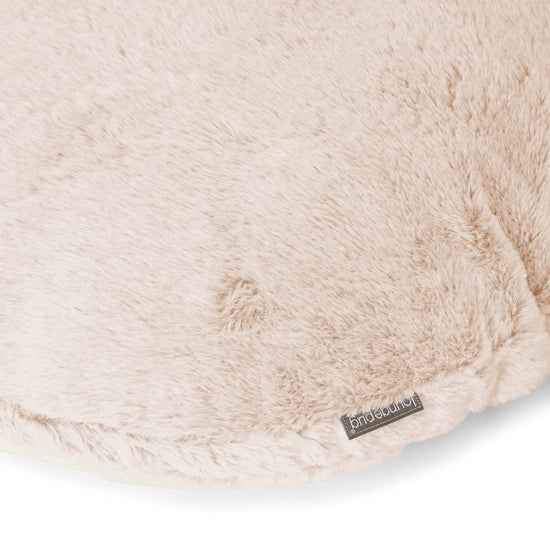 Kuddfodral Rund 50cm - Fuskkaninpäls Vit 02