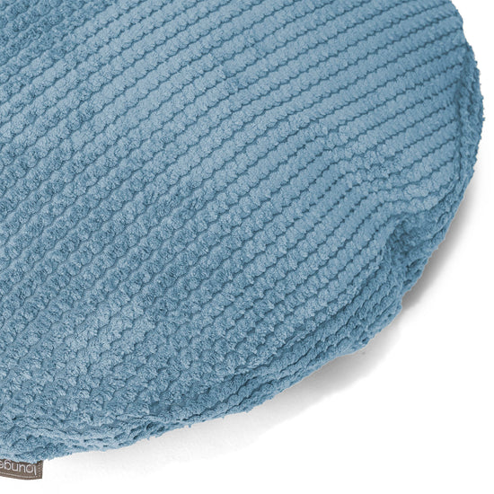 Kuddfodral Rund 50cm - Pom-pom Himmelsblå 02
