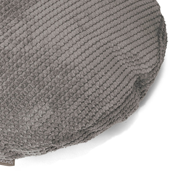 Kuddfodral Rund 50cm - Pom-pom Mörkgrå 02
