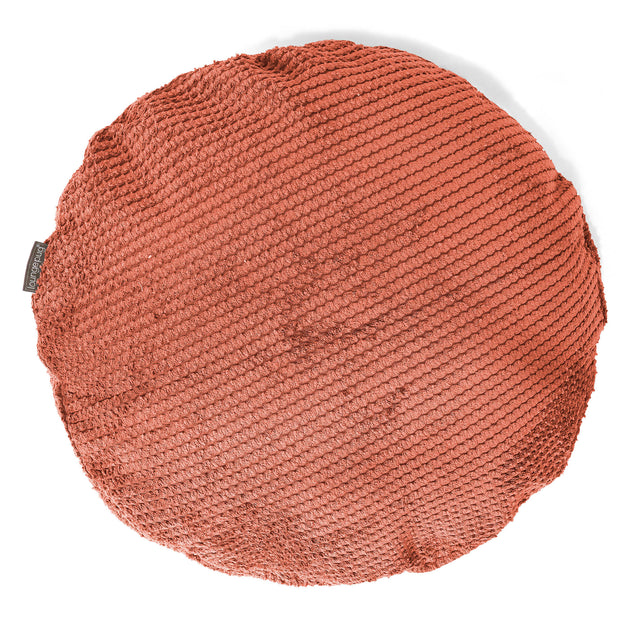 Kuddfodral Rund 50cm - Pom-pom Pumpaorange01