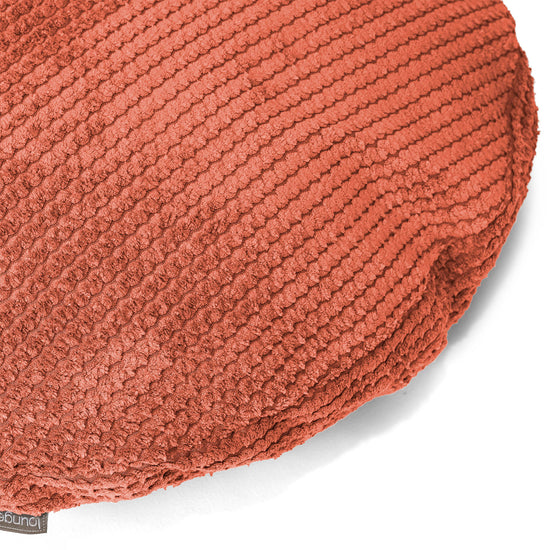 Kuddfodral Rund 50cm - Pom-pom Pumpaorange 02