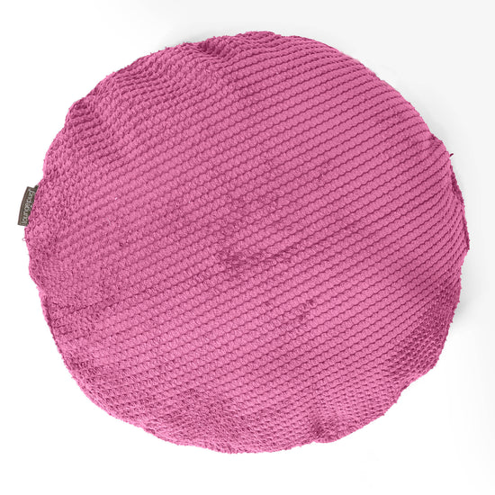Kuddfodral Rund 50cm - Pom-pom Rosa 01
