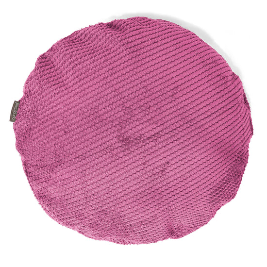 Kuddfodral Rund 50cm - Pom-pom Rosa 01
