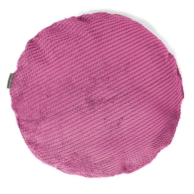 Kuddfodral Rund 50cm - Pom-pom Rosa 01