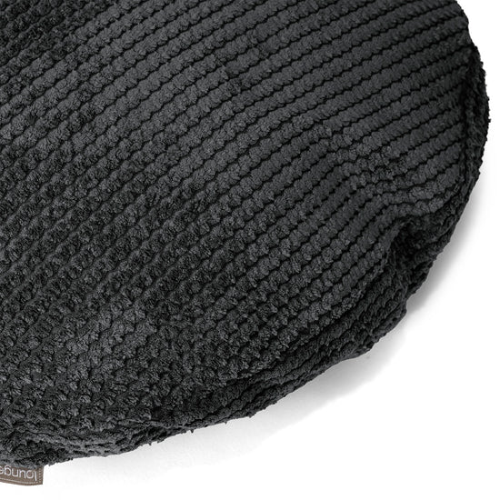Kuddfodral Rund 50cm - Pom-pom Svart 02