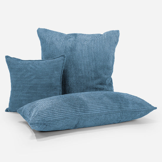 Kuddfodral XL 70 x 70cm - Pom-pom Himmelsblå 04