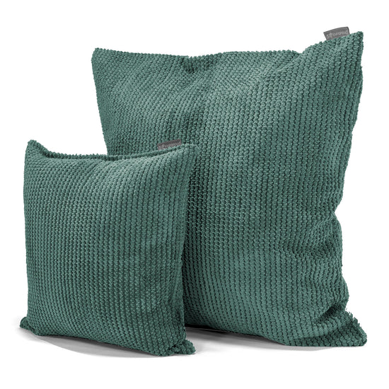 Kuddfodral XL 70 x 70cm - Pom-pom Mossgrön 02