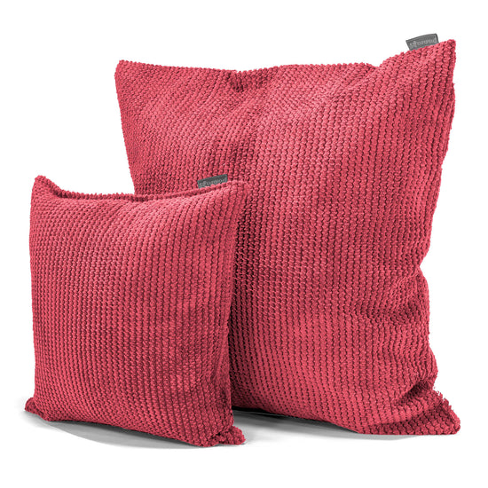 Kuddfodral XL 70 x 70cm - Pom-pom Pastellröd 02