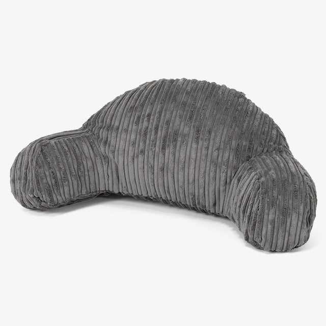 Läskudde med Högt Ryggstöd för Barn - Klassisk Manchestertyg Grafitgrå 01