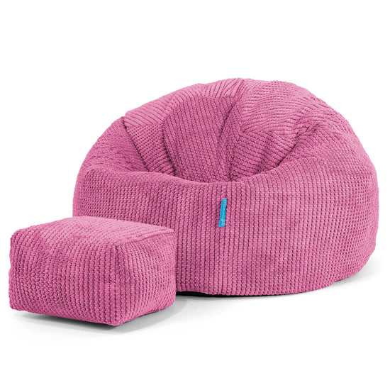 Klassisk Sittsäck Stol Barn 1-5 år - Pom-pom Rosa 02