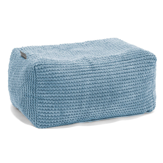 Liten Fotpall - Pom-pom Himmelsblå 01