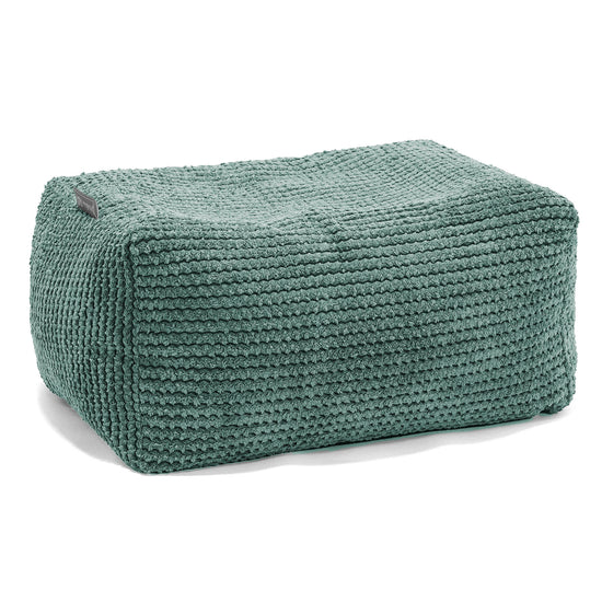 Liten Fotpall - Pom-pom Mossgrön 01